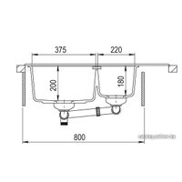 Кухонная мойка Aquasanita Delicia Plus GQD150 (alumetallic 202 W)