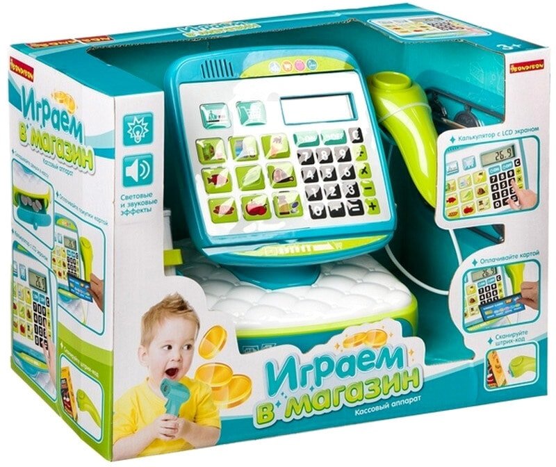 

Касса игрушечная Bondibon Играем в магазин ВВ4125