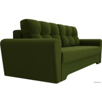 Диван Лига диванов Амстердам 105047 (микровельвет, зеленый)