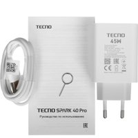 Телефон Tecno Spark 40 Pro 8GB/128GB (лунный титановый)