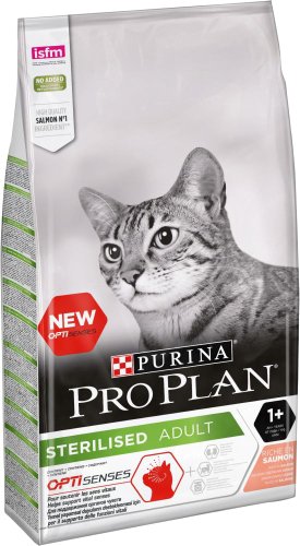 Pro Plan Sterilised Adult OptiSenses с лососем 10 кг