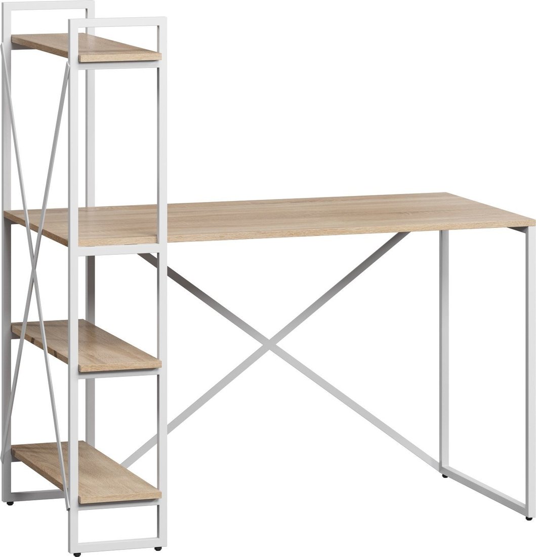 

Стол LoftyHome Мальборк Практик-Л 1627824 (дуб сонома с белым основанием)