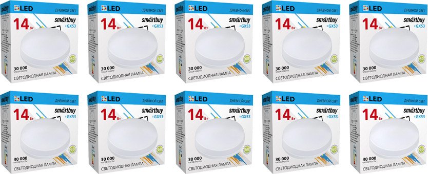 

Светодиодная лампочка SmartBuy N-SBL-GX-14W-4K (10 шт)