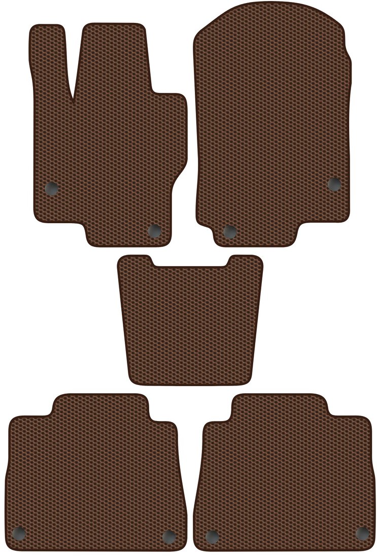 

Комплект ковриков для авто Alicosta Mercedes-Benz GLE II (suv, гибрид / W167) 2018 - Н.В. (коричневый, сота)