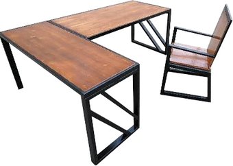 Обеденная группа Грифонсервис Boss СВ1 (черный/орех)