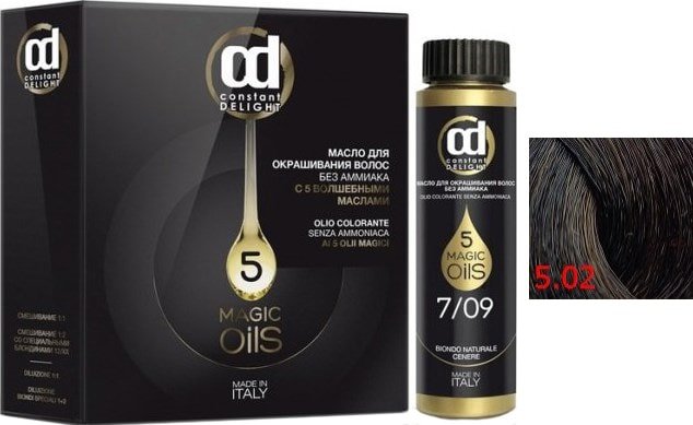 

Масло для окрашивания Constant Delight Olio-Colorante 5.02 светлый каштановый натуральный пепельный