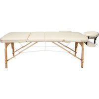 Массажный стол Atlas Sport 70 см складной 3-с деревянный (бежевый)
