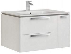 

Roca Тумба Lago 857296806 с умывальником Victoria 80 (белый)