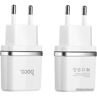 Сетевое зарядное Hoco C11 (белый)
