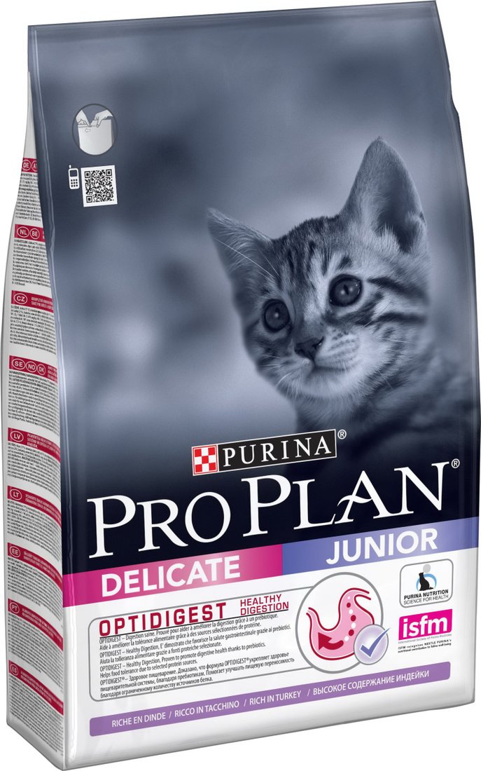 

Сухой корм для кошек Pro Plan Junior Delicate с индейкой 3 кг