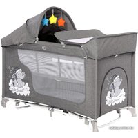 Манеж-кровать Lorelli Moonlight Rocker 2 (grey luxe)