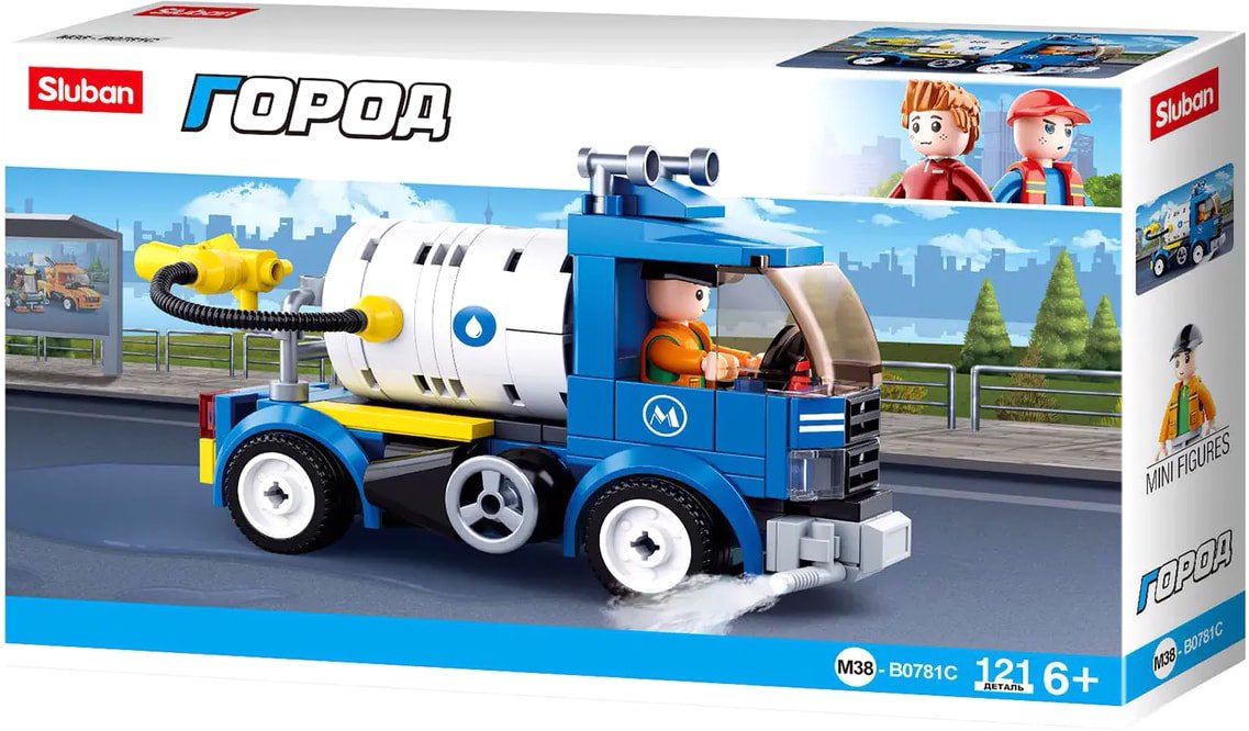 

Конструктор Sluban Город M38-B0781C Поливальная машина