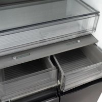 Четырёхдверный холодильник Hyundai CM45043F (черная сталь)