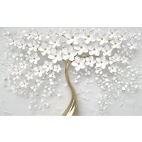 Фотообои Vimala 3D Белое дерево 270x400