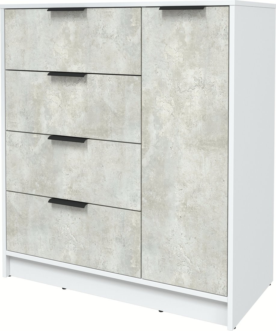 

Тумба Интерлиния Концепт КТ-Т90 (бетон лайт/белый платинум)