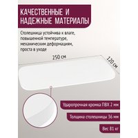 Столешница Millwood Закругленная 250x120 (белый)