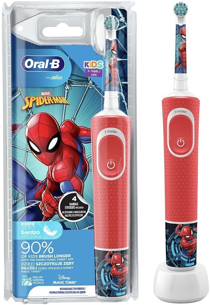 

Электрическая зубная щетка Oral-B Kids Spiderman D100.413.2K