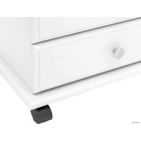 Стойка для одежды Мебелик с ящиками на колесах В 23Н (белый)