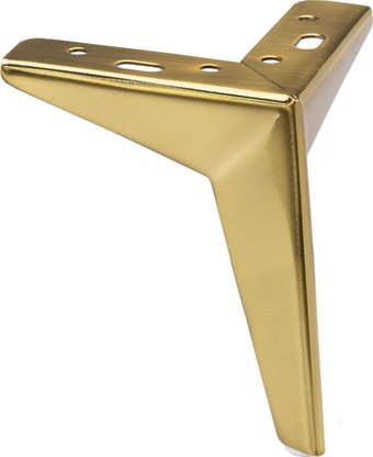 Опора мебельная AKS мет. HELLY h150 угловая браш.золото