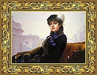 Картина Декарт Неизвестная Крамской 8Л0517 (в раме)