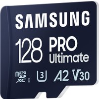 Карта памяти Samsung PRO Ultimate microSDXC 128GB (с кардридером)