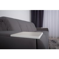 Диван DiArt Джаз 1400 с подлокотниками Бруклин (велюр Selfie grey/прав/крафт)