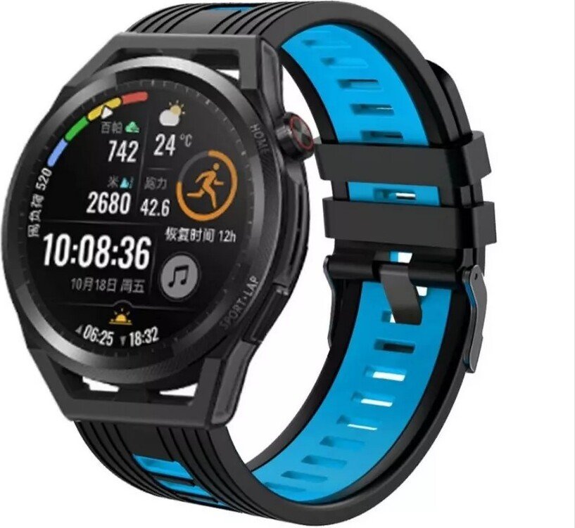 

Умные часы Profit WS-GS58 (серебристый с черно-синим спортивным ремешком)