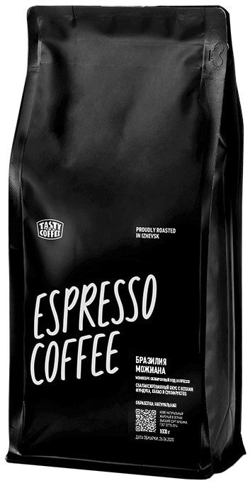 

Кофе Tasty coffee Бразилия Можиана в зернах 1 кг