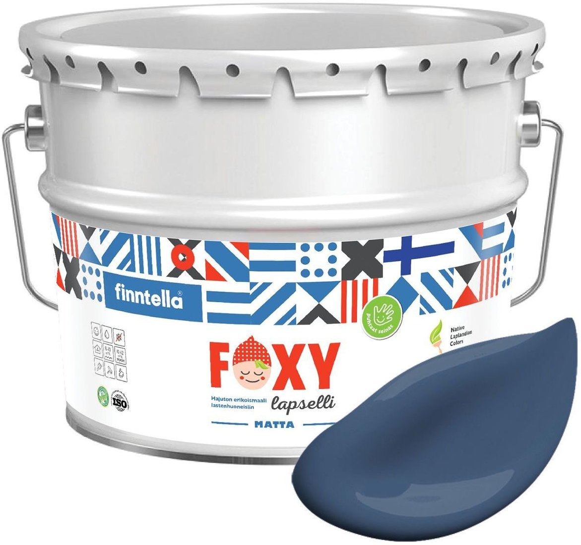

Краска Finntella Foxy Lapselli Matte Meri F-50-1-9-FL288 9 л (синий)