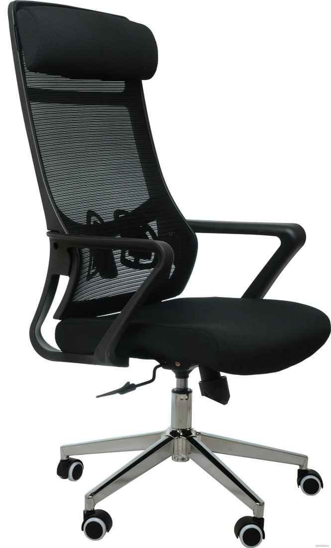 Офисное кресло SitUp Aura Black Chrome (черный)