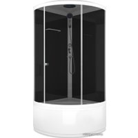 Душевая кабина Domani-Spa Simple High 90x90 (тонированное стекло/черный)