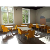 Стул Sheffilton SHT-S75-1 (желтый RAL1021/хром лак)