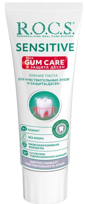 

Зубная паста R.O.C.S Sensitive Plus Gum Care 94 г