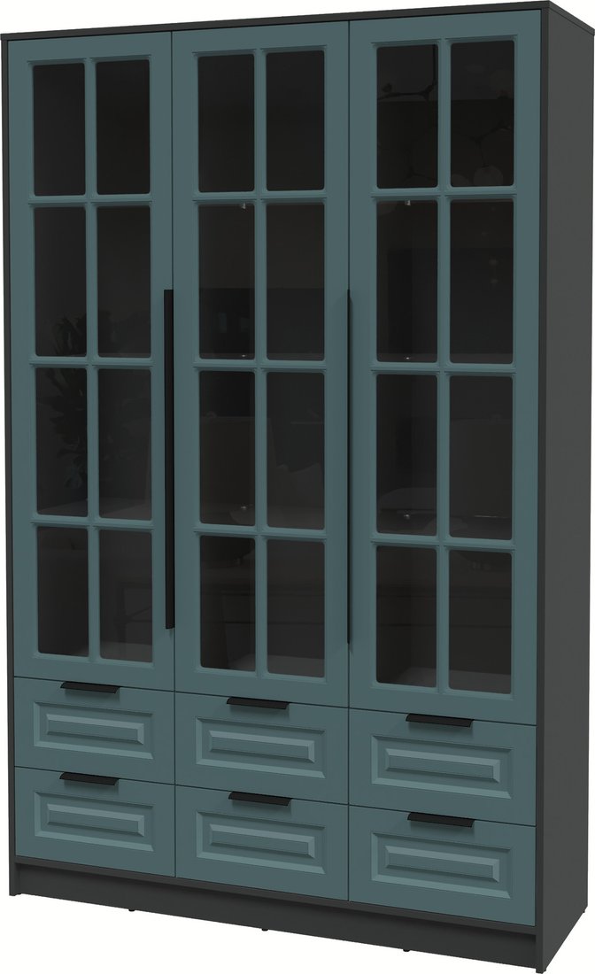 

Шкаф-витрина Интерлиния Концепт КТ-ШВ3 Деко (антрацит/верде)