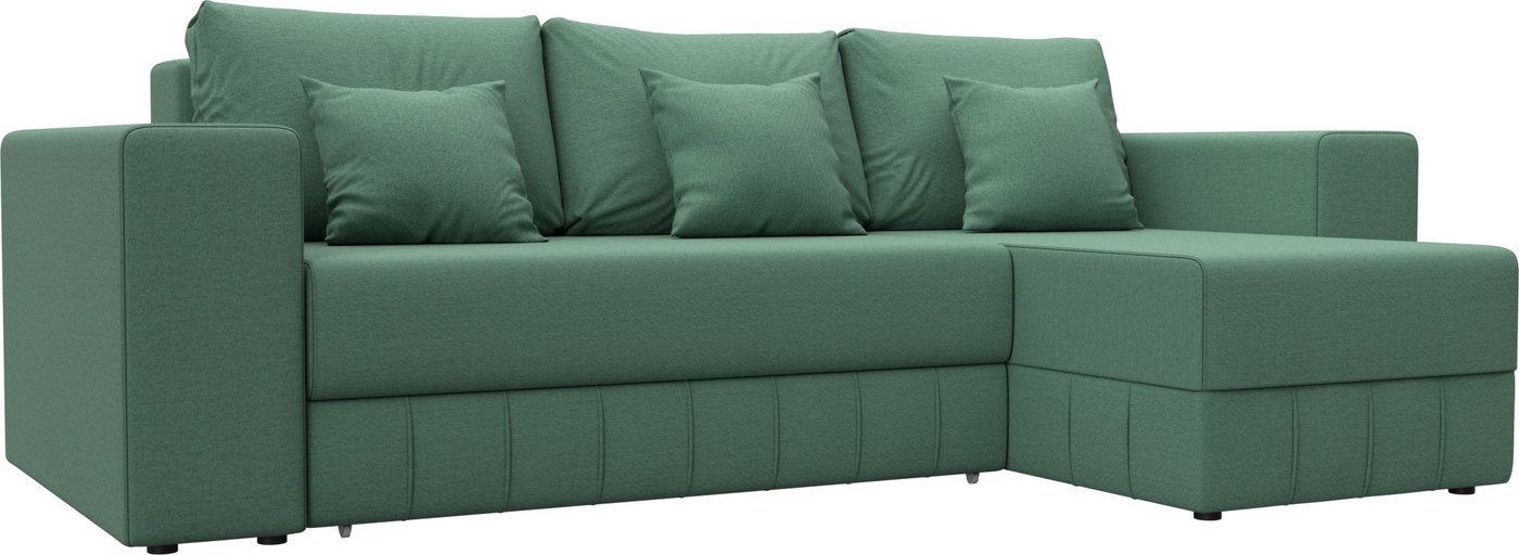 

Угловой диван Лига диванов Лига-076 универсальный 129839 (рогожка амур 11 зеленый)