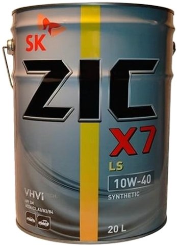 

Моторное масло ZIC X7 LS 10W-40 20л