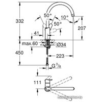 Смеситель Grohe BauEdge 31367000