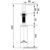 Дозатор для моющего средства Longran LD0006-10 (оникс)