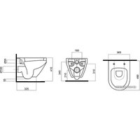 Унитаз подвесной AM.PM Spirit [C701700WH] (без сиденья)