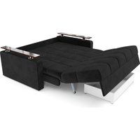 Диван Мебель-АРС Аккордеон Бакли НПБ 180x200 (велюр черный HB-178/17)