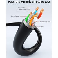 Кабель Cabletime CT-CAT6F-PB15 (15 м, оранжевый/черный)