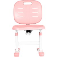 Ученический стол Anatomica Ara с подставкой для книг и выдвижным органайзером (белый/розовый)