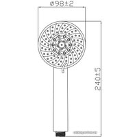 Душевая лейка Gross Aqua Delta GA3057