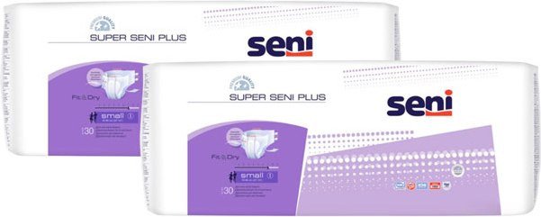 Подгузники для взрослых Seni Super Plus Small (2x30шт)