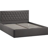 Кровать Трия Порто универсальная с ПМ и заглушиной 140x200 (велюр графит)