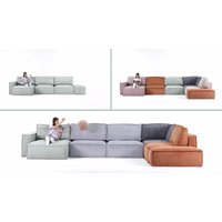 Модульный диван Divan Этен 6 Vertical Mint 255918 (зеленый)