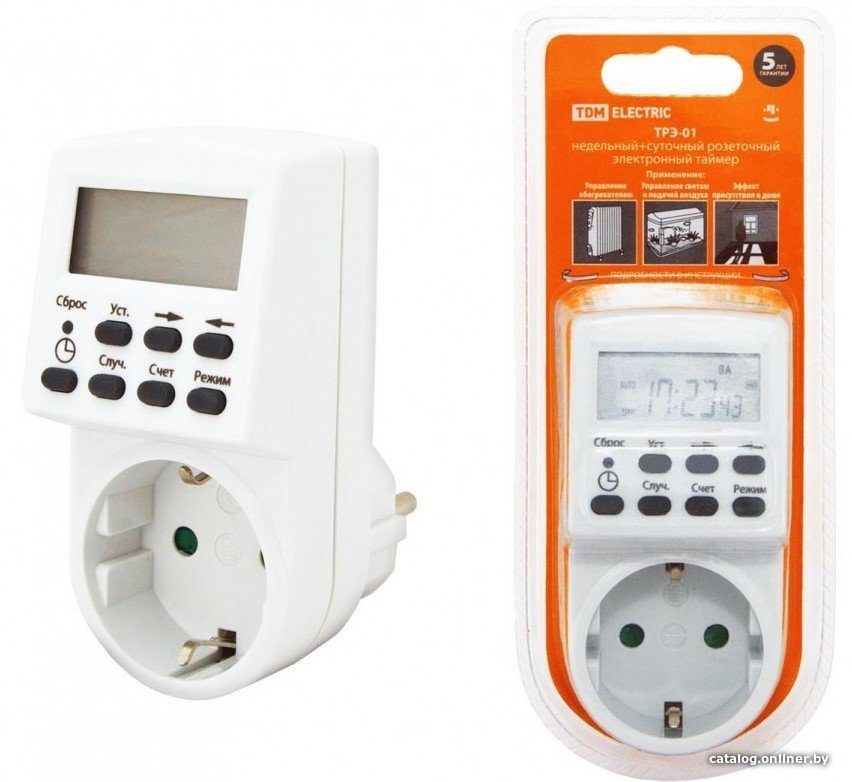 Розеточный таймер TDM Electric SQ1506-0002