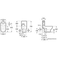 Унитаз напольный Roca Meridian (342247000) (без бачка, без сиденья)