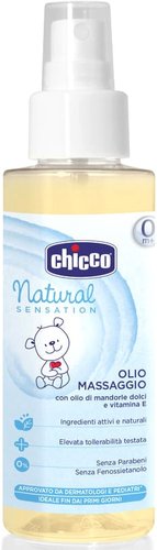 Косметическое масло детское Chicco Natural Sensation массажное 100 мл