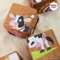 Кубики Mega Toys Домашние животные 15402